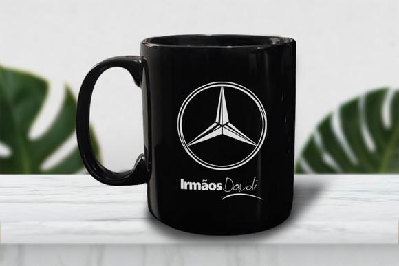 Caneca Preta Personalizada de 300ml - 24 Unidades