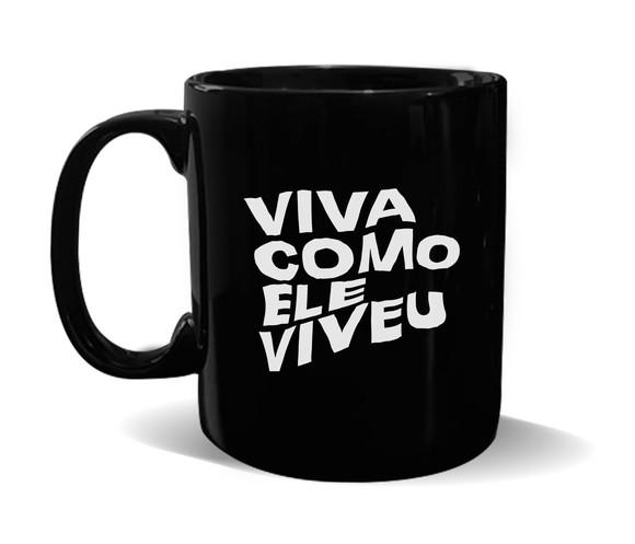 Caneca Preta Personalizada de Porcelana 300ml - 24 Unidades