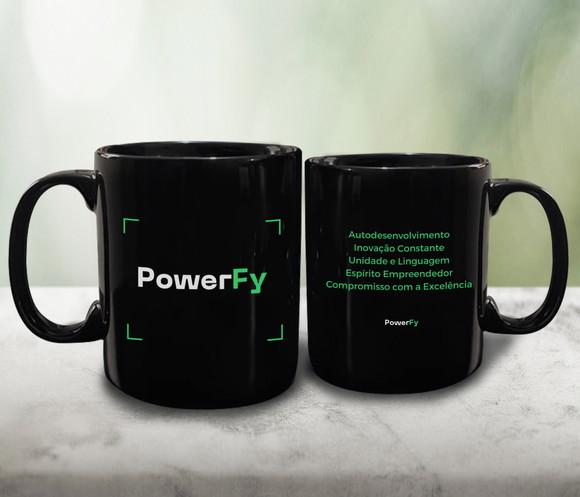 Caneca Preta Personalizada de Porcelana 300ml - 48 Unidades