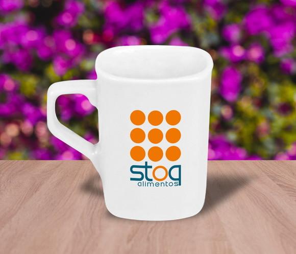 Caneca Quadrada Personalizada de 160ml - 12 Unidades