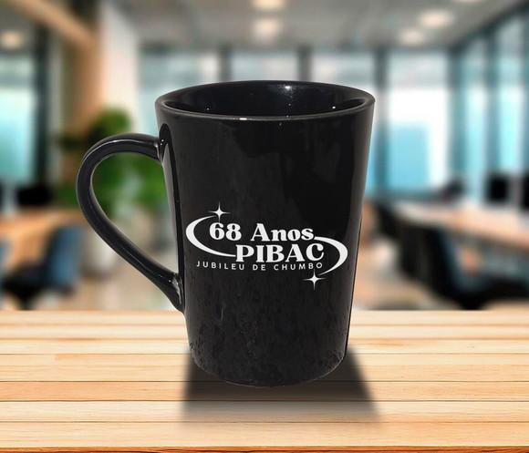 Caneca Tulipa Preta Personalizada de 250ml - 100 Unidades