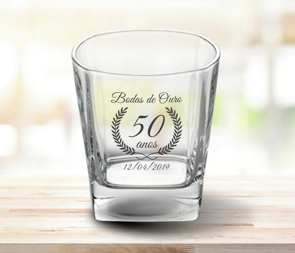 Copo de Whisky Personalizado 270ml - 36 Unidades