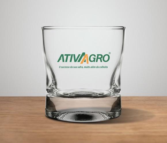 Copo de Whisky Personalizado Amassadinho 250ml - 24 Unidades