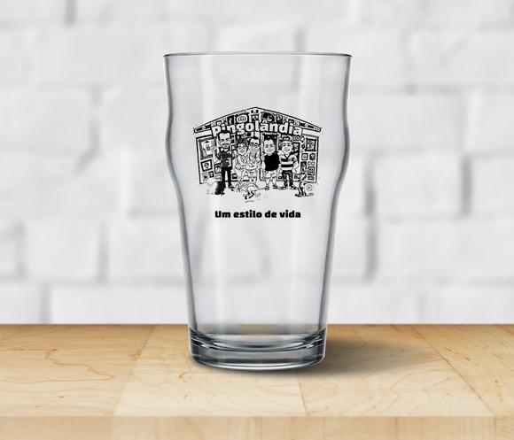 Copo Stout Personalizado 473ml - Kit 100 Unidades