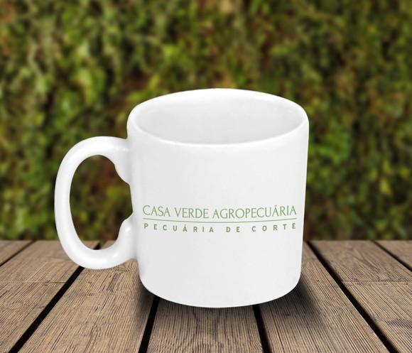 Mini Caneca Personalizada 100ml de Porcelana - 48 Unidades