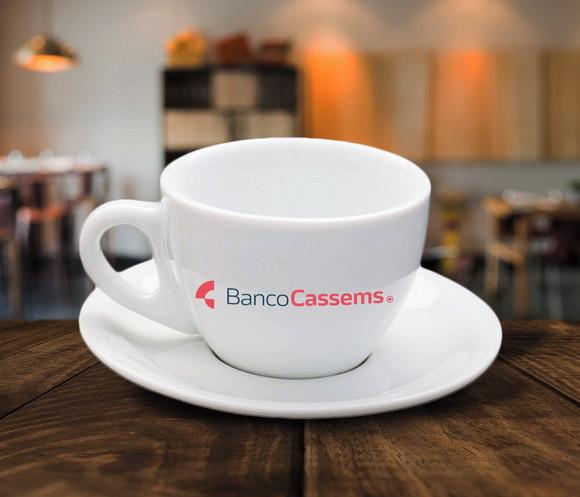 Xícara de Café Cremosa Personalizada 90ml - 12 Unidades