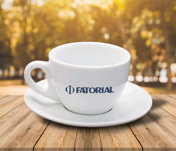 Xícara de Café Cremosa Personalizada 90ml - 12 Unidades