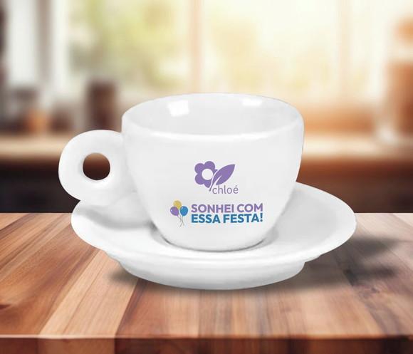 Xícara de Café Personalizada Coquinho de 70ml - 12 Unidades