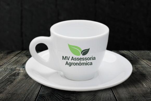 Xícara de Café Personalizada Coquinho de 70ml - 36 Unidades