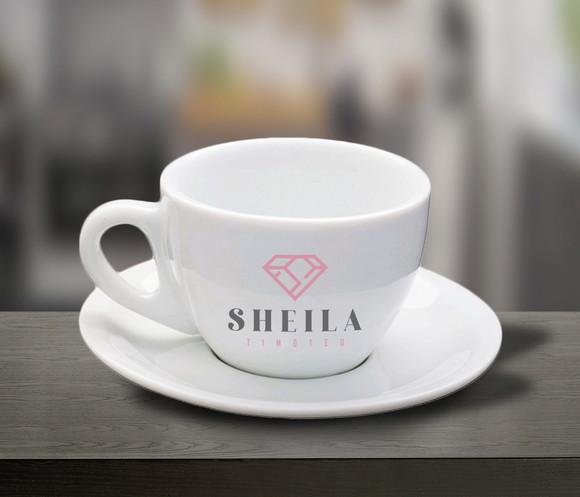 Xícara de Café Personalizada Cremosa de 90ml - 12 Unidades