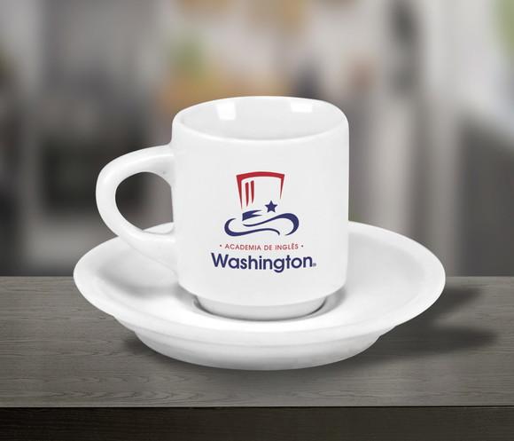 Xícara de Café Personalizada Hotel de 70ml - 12 Unidades