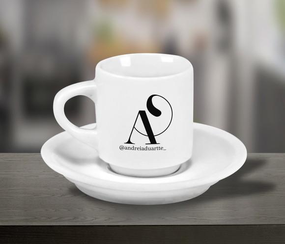Xícara de Café Personalizada Hotel de 70ml - 12 Unidades