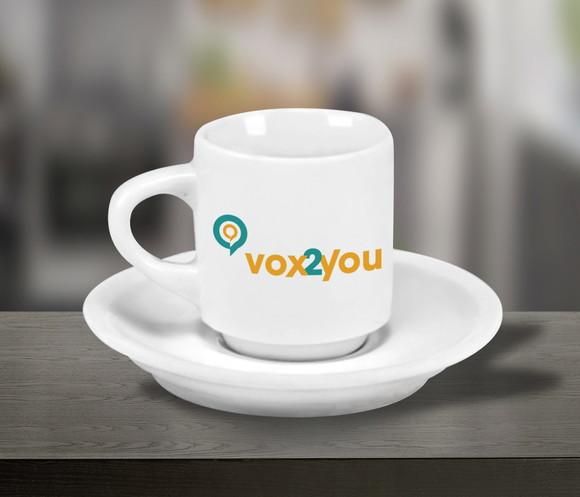 Xícara de Café Personalizada Hotel de 70ml - 12 Unidades
