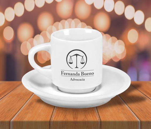 Xícara de Café Personalizada Hotel de 70ml - 24 Unidades