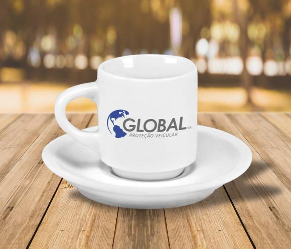 Xícara de Café Personalizada Hotel de 70ml - 48 Unidades