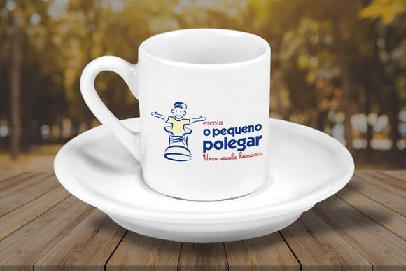 Xícara de Café Personalizada Mini 55ml - Kit 48 Unidades