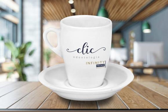 Xícara de Chá Personalizada Genova de 150ml - 24 Unidades