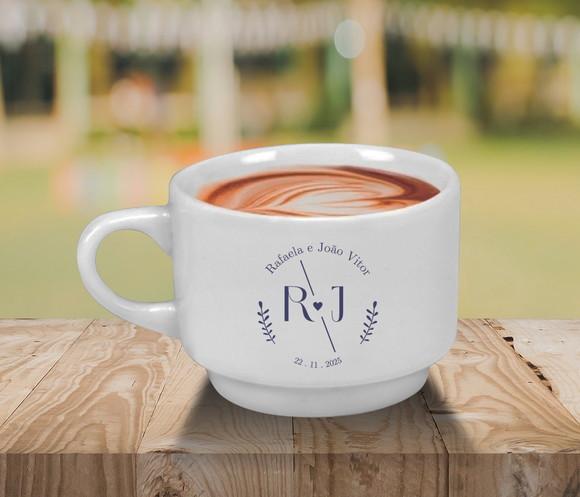 Xícara Personalizada Empilhavel 170ml - 24 Unidades