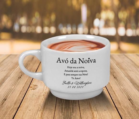 Xícara Personalizada Empilhavel 170ml - 48 Unidades