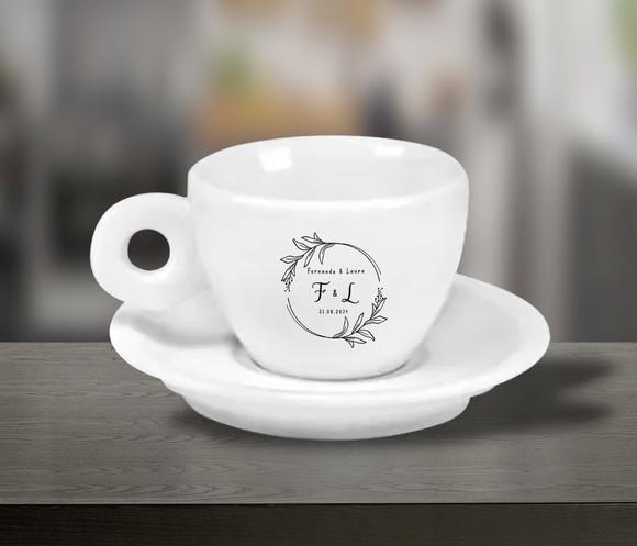 Xícara Personalizada para Espresso Itália 70ml - 36 Unidades
