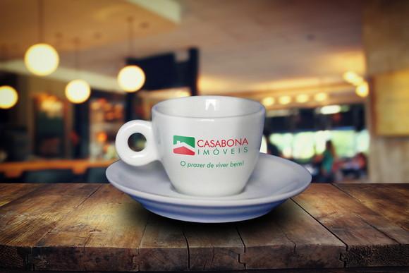 Xícara Personalizada para Espresso Itália 70ml - 36 Unidades
