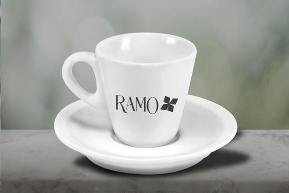 Xícara Personalizada Pirâmide de 70ml - Kit 48 Unidades