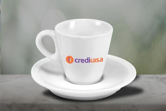 Xícara Personalizada Pirâmide de 70ml - Kit 48 Unidades