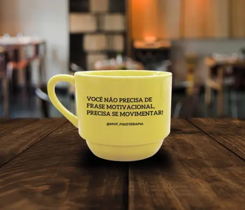 Caneca Amarela Empilhável Personalizada 200ml - 24 Unidades