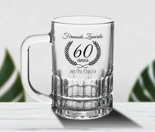 Caneca de Chopp Personalizada Munich 300ml - 24 Unidades