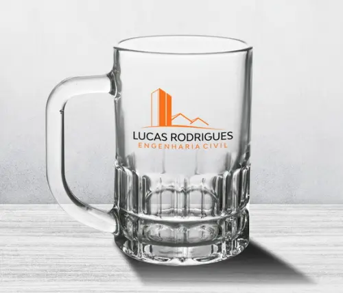 Caneca de Chopp Personalizada Munich 300ml - 24 Unidades