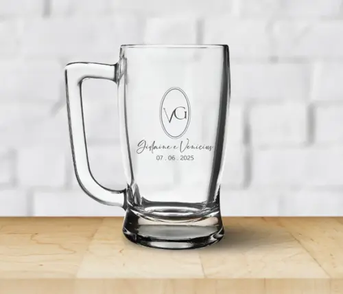 Caneca de Chopp Personalizada Safira 340ml - 12 Unidades