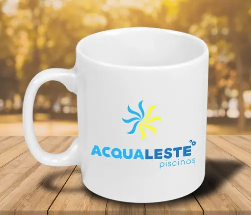 Caneca de Porcelana Personalizada 250ml - 12 Unidades