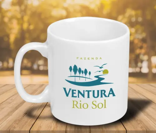 Caneca de Porcelana Personalizada 250ml - 12 Unidades