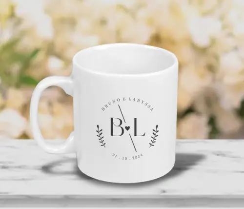 Caneca de Porcelana Personalizada 250ml - 24 Unidades