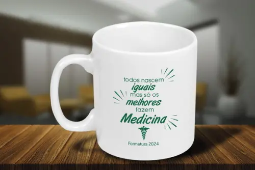 Caneca de Porcelana Personalizada 250ml - 48 Unidades