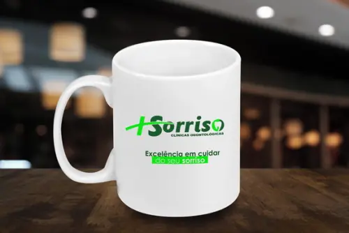 Caneca de Porcelana Personalizada de 300ml - 12 Unidades