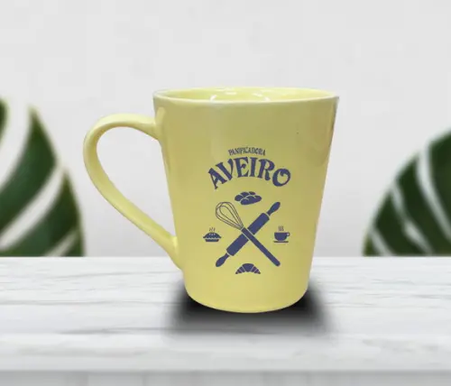 Caneca Empilhável Preta Personalizada 200ml - 12 Unidades