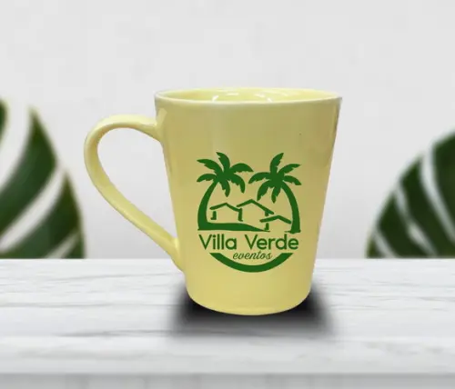 Caneca Empilhável Preta Personalizada 200ml - 12 Unidades