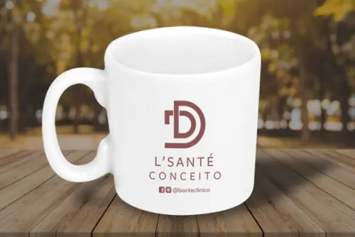 Caneca Personalizada 100ml de Porcelana - 24 Unidades
