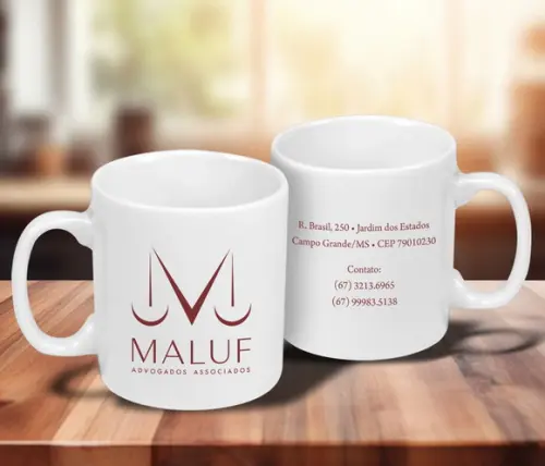 Caneca Personalizada de 250ml Porcelana - 24 Unidades