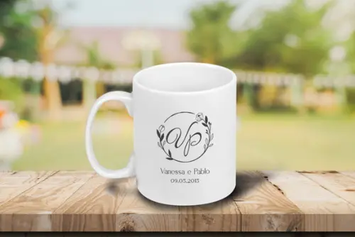 Caneca Personalizada de Porcelana 300ml - 12 Unidades
