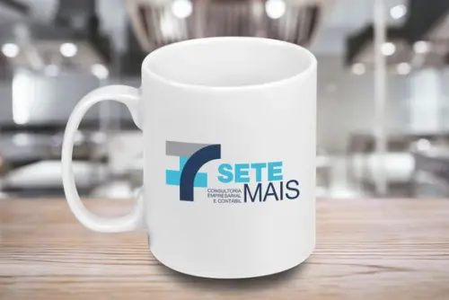 Caneca Personalizada de Porcelana 300ml - 12 Unidades