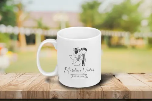 Caneca Personalizada de Porcelana 300ml - 36 Unidades