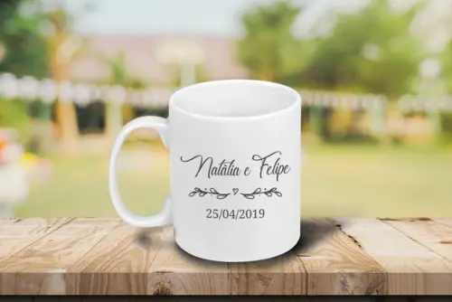 Caneca Personalizada de Porcelana 300ml - 50 Unidades