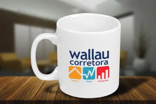 Caneca Personalizada de Porcelana de 250ml - 12 Unidades