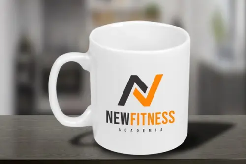 Caneca Personalizada de Porcelana de 250ml - 12 Unidades