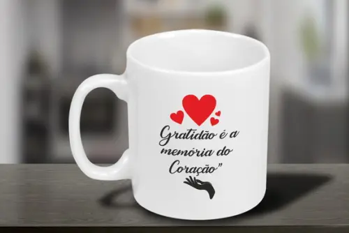 Caneca Personalizada de Porcelana de 250ml - 12 Unidades