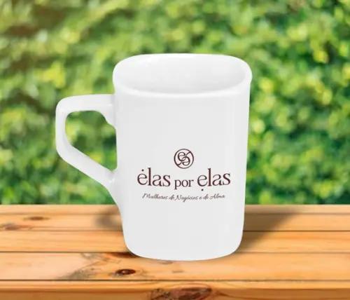 Caneca Personalizada Quadrada 160ml - 100 Unidades