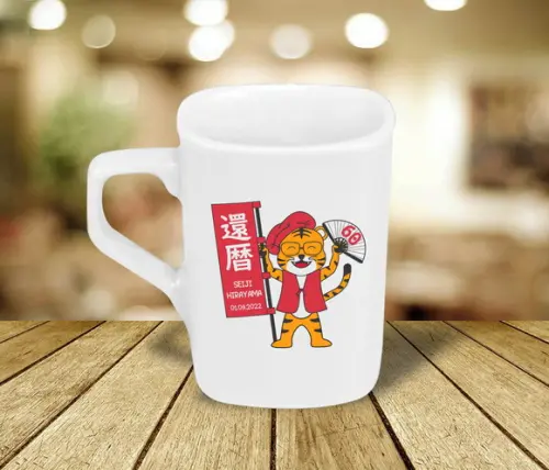 Caneca Personalizada Quadrada 160ml - 24 Unidades