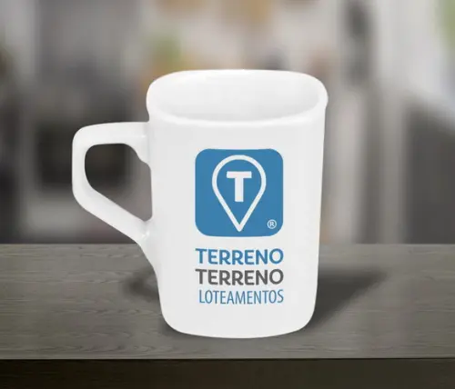 Caneca Personalizada Quadrada 160ml - 48 Unidades